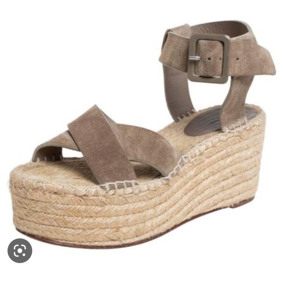 Celine Criss-Cross Platform Sandals - Picture 1 of 5